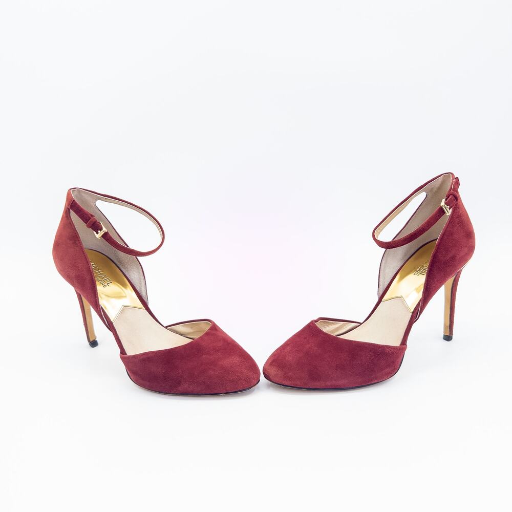 Michael Kors Rusty Red Suede Pumps Size 10